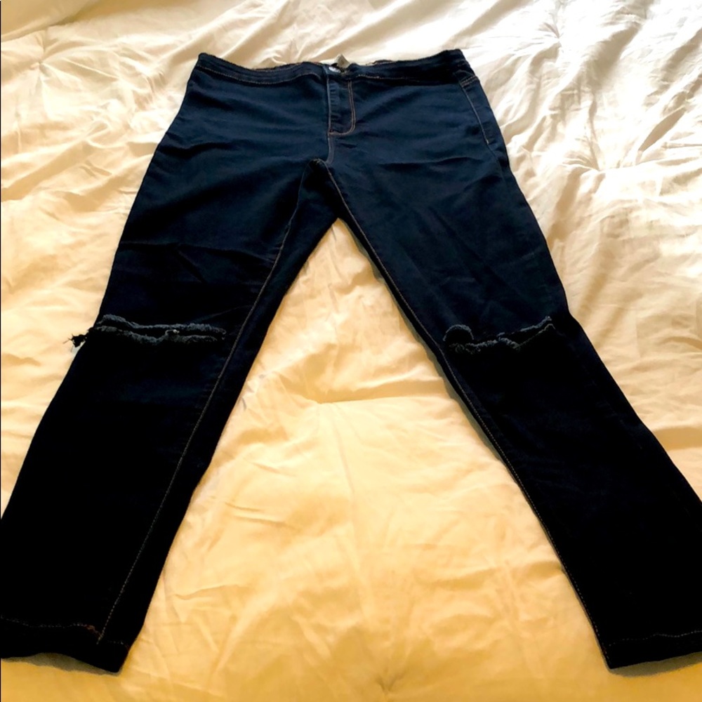 Dark blue skinny jeans